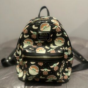 Loungefly Star Wars Mini Backpack - Grogu / Baby Yoda / Never Used